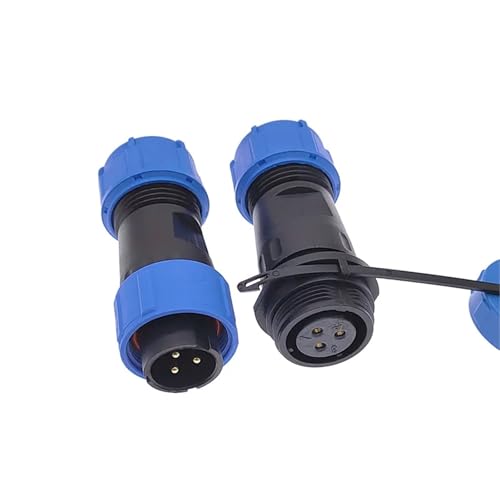 Conector de Cable IP68 SP17 con rosca macho hembra de 3 pines antioxidante 4