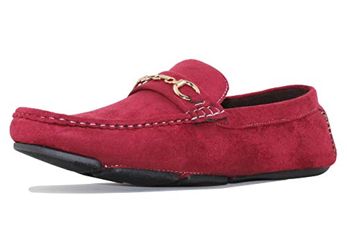 Amali Ecker, Mens Casual Shoes - Mens Loafers - Mens Moccasins - Slip On Shoes for Men - Driving Shoes for Men - Chain Ornament, Comfortable Slipper2