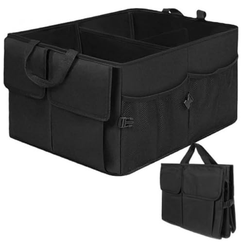 Bekuld Organizador Maletero Coche, Caja Plegable Coche de Tejido Oxford y Asas Impermeable Bolsa Maletero Bolsa para Almacenamiento Furgoneta para Camper y Casa