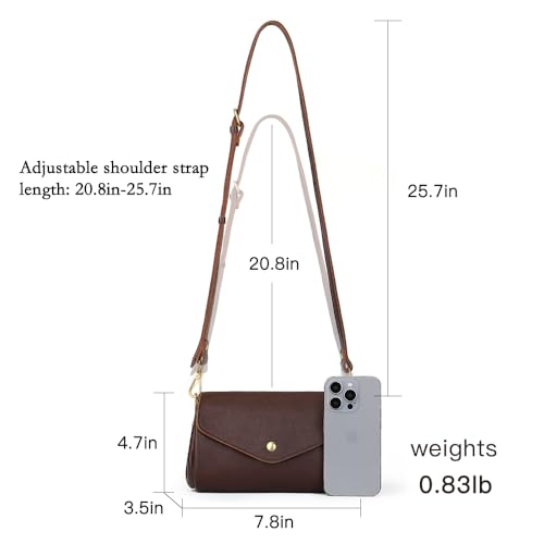 Small Genuine Leather Crossbody Bags for Women Travel Cell Phone Purse Mini Messenger Bag Wallet Clutch3