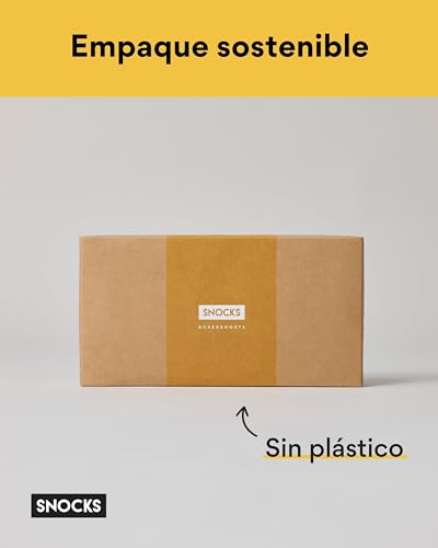 Boxer hombre Snocks para el día a día pack de 6 calzoncillos de algodón bio mix XL 4