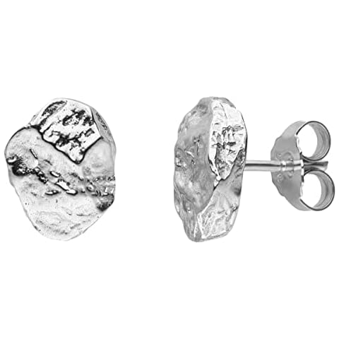 SKIELKA DESIGNSCHMUCK Stunning 925 Sterling Silver Earrings Nuggets - Goldsmith Quality Cover