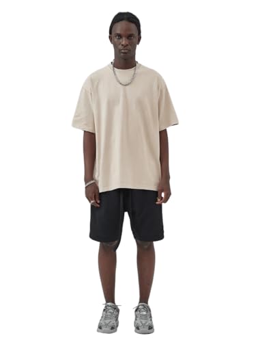 Aelfric Eden Mens Cotton T-Shirts Oversized Unisex Short Sleeves Wash Baggy Casual Tees Workout Solid Summer Tops2