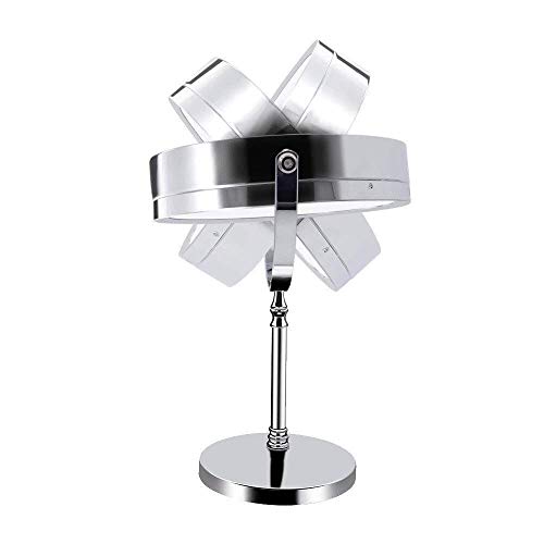 Miroir de maquillage USB au design épuré avec double face lumineuse - 7