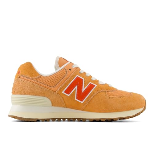 New Balance New Balance Women's 574 V2 Sneaker, Copper/Neo Flame/Sea Salt, 8.5
