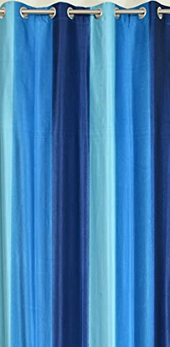 Image of HOME UTSAV 1 Piece Plain Shade Curtains for Window 6 Feet, Blue (Blue, 6 Feet (1Pc))