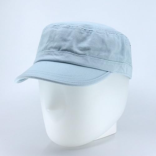 Image of The Vintage Year Heavy Stitching Washed Cotton Cadet Hat - Durable Military Baseball Cap for Men & Women, Outdoor Casual Wear