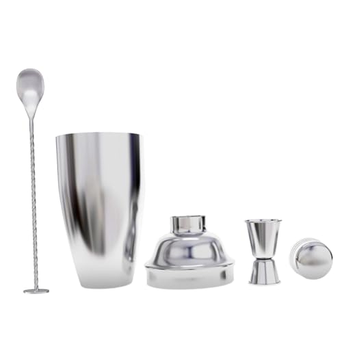 TOPBATHY Cocktail-ausrüstungs-Set 3-teilig Edelstahl-sieb Messbecher Bartending-zubehör