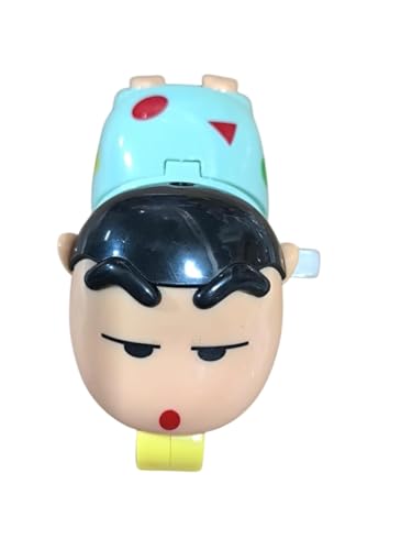 Image of Shinchan Manual Clockwork Toy, 5CM Anime Character, Crawling Push Toy, Children's Birthday Gift Figure, Red and Yellow (Shinchan D)