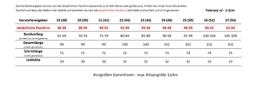Sockenhimmel Jeans Hosen Damen leichte Stretchhose elastische Jeanshose Denim Kurzgrößen Seniorenhose Kurhose mit Gummibund und Taschen (22, Blau, Numeric_42)