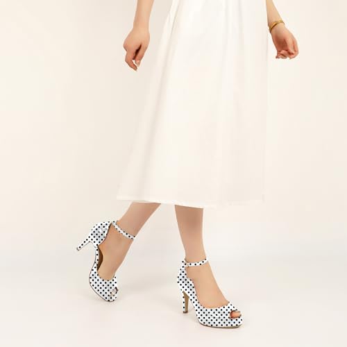 Image of AUMOTED High Heels Pumps Platforms Shoes for Party Daily 3.4 inch Dressy Pumps