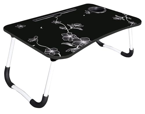 Image of Super Soft Glace Office Table for Home /Writing Desk for Office /Folding Table for School /Folding Study Table /Work from Home (FLOWERRR)