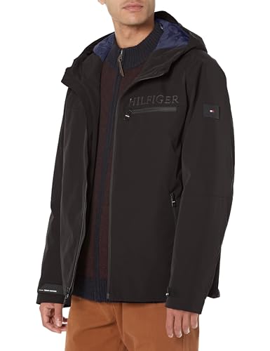 Tommy Hilfiger Men's Softshell Hoody With Zipper Chest Pocket