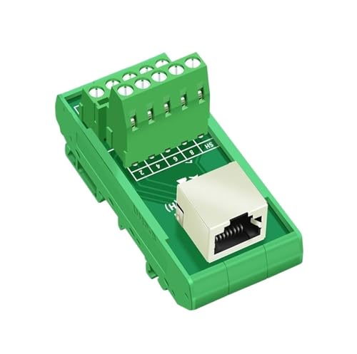 Bornier RJ45 femelle pour montage rail DIN et répartiteur horizontal