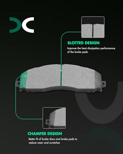Image of SCITOO D1691 Metallic Brake Pads Sets Rear w /Hardware Replacement For Ford For F-250 Super Duty 2013-2021,For Ford For F-350 Super Duty 2013-2021,For Ford For F-450 Super Duty 2013-2016