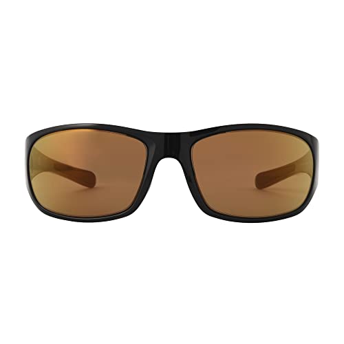 DOCKERS Men's Sail WRAP Sunglasses, Black, 62 mm2