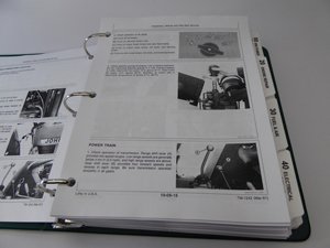 Manual page showing diagrams and text for power train components