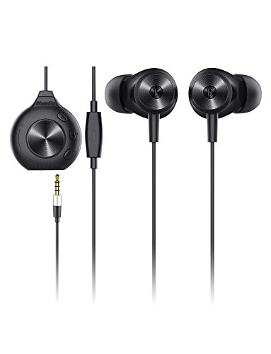 Earbud Headphones with Microphone, Bluedio Li Pro Noise Isolating Headphones in Ear Earphones