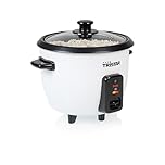 Tristar Cuociriso 0,6 L, Pentola Interna Antiaderente, Mantenimento in Caldo e Spegnimento Automatico, Design Compatto, Con Misurino e Cucchiaio, 300 W, RK-6142