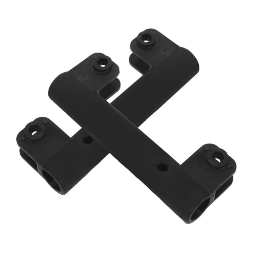 DEEPCRAFF 2 Piezas Mango de Plástico Negro para Carrito de Jardín y Camping Diseño Ligero y Agarre Cómodo, Accesorio Resistente para Carrito Utilitario