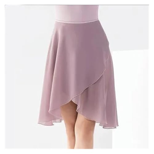 Ymnilian Falda Ballet Mujer,Faldas Ballet Falda de Ballet for Mujer, de Gasa, Irregular, for Adultos, con Envoltura, de Tul, for Bailarina, for Entrenamiento de Baile(Purple,Smail)