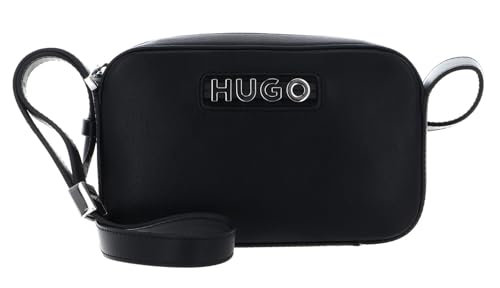HUGO Mel 2.0 Crossbody Bag Noir : sac bandoulière chic en cuir pour un style urbain au quotidien