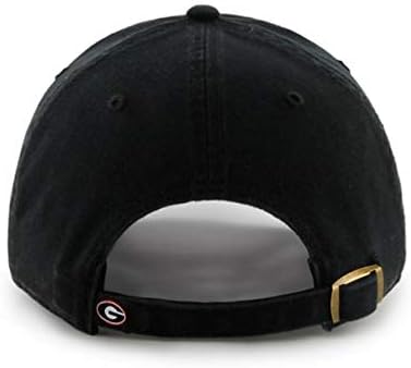 NCAA Georgia Bulldogs Mens '47 Clean Up Adjustable Hat'47 Clean Up Adjustable Hat, Black Alternate, One Size