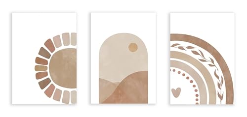 Peinture sur toile bébé et affiche nordique crèche pour grandir avec amour