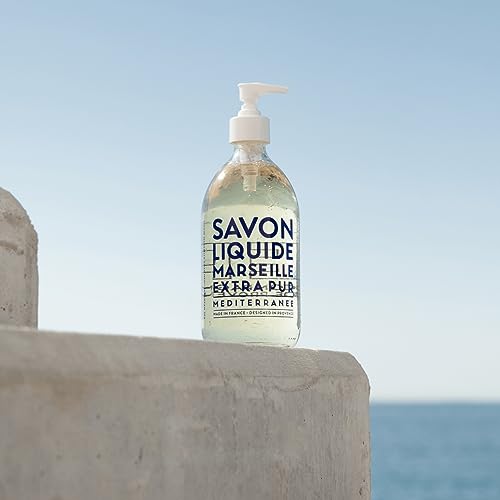 Compagnie De Provence Savon De Marseille Extra Pure Liquid Soap - Mediterranean Sea - 10 Fl Oz Plastic Pump Bottle #TOP2
