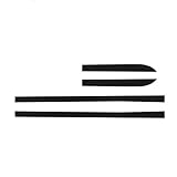 LANZMYAN Compatible with Car Sport Racing Body Stripe Decal Carbon Fiber Vinyl Side Skirt Decal Sticker for Honda Fit Jazz 4PCS