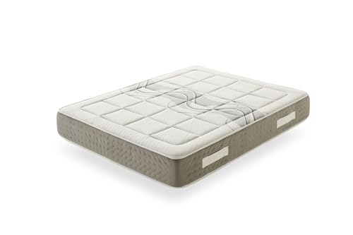 HÄUSBED - Colchón Premium Hansen de 27 cm Muelles Ensacados y Visco | Thermosystem D70 | Firmeza Alta | Transpirable, Antiácaros e Hipoalegénico | Reversible Doble Cara Verano/Invierno (180x180 cmc)