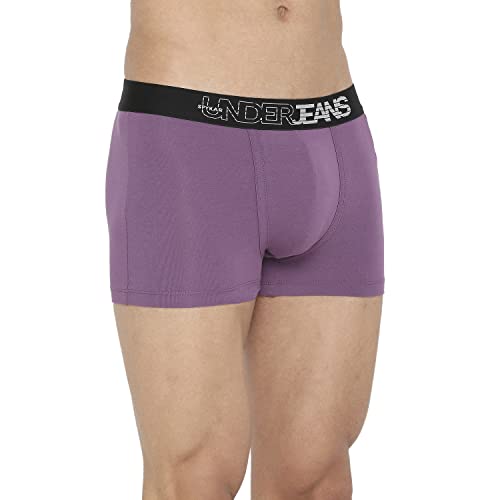Image of Underjeans Men's Cotton Blend Regular Fit Trunk