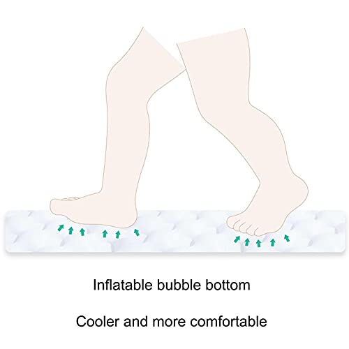 SHWYSHOP Große tragbare Kinderpools, buntes Muster, rechteckig, aufblasbare Pools, langlebig und sicher, geeignet für… – Bild 6