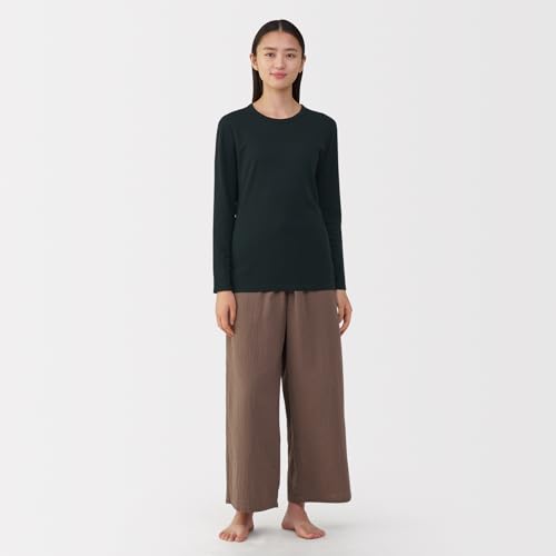 婦人 あったか綿 厚手 クルーネック長袖Tシャツ FCD14A5A - 画像 1