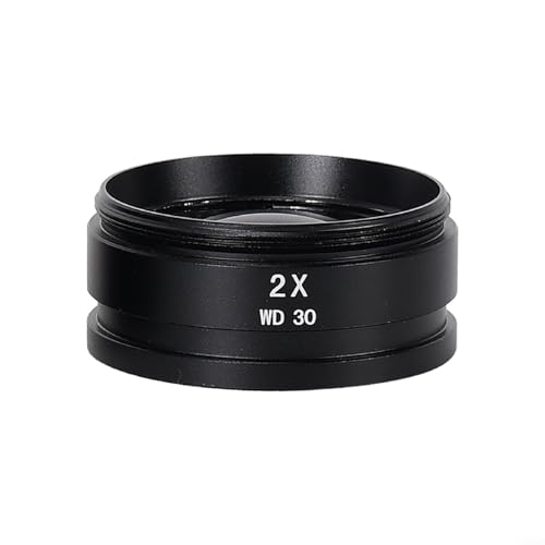 DAZZLEEX Obiettivo, lente di ingrandimento 2X per microscopio 48mm filettatura di montaggio per microscopi digitali/video monoculari