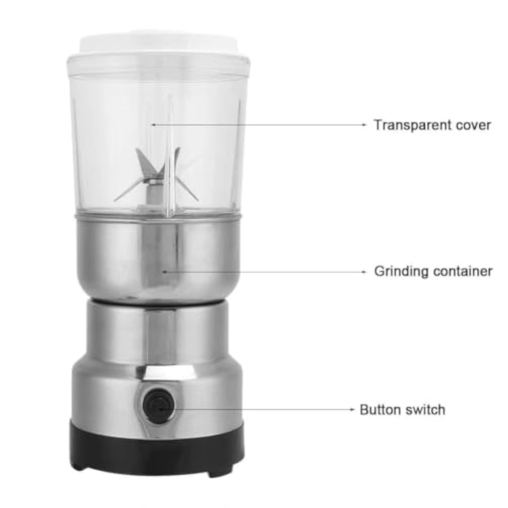 Electric Spice Grinder with Juicer Functionality