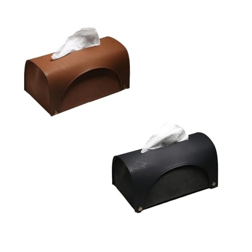 Couvercle de boîte à mouchoirs givré au design rectangulaire moderne - 2