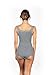 EGI ® Luxury Wool Silk Lace Trim Tank Top. Proudly Made in Italy. (S/M, Grigio)