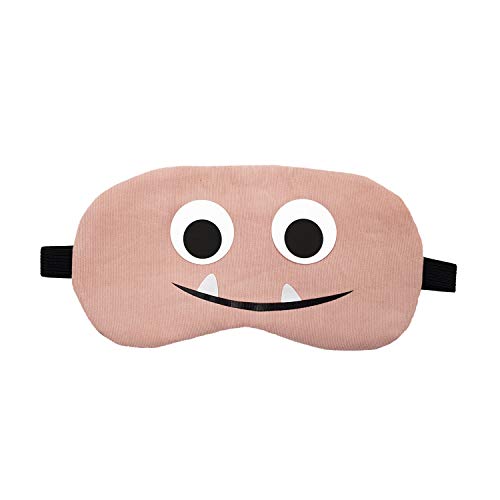 Image of Jenna Cute Bunny Blue Fur Sleeping Eye Shade Mask Cover for Insomnia, Meditation, Puffy Eyes and Dark Circles (Teeth Pink)