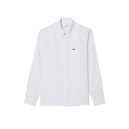 Lacoste Men's Reg Fit Linen Casual Button Down Shirt