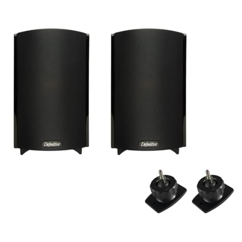 Definitive Technology ProMonitor 800 Speakers (2-Pack) with Pro-Mount 80 Wall Brackets: Compact Home Theater Bundle
