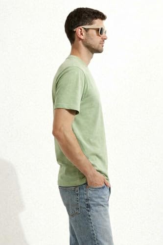 Image of Men's Oversized T-Shirt, Cotton Blend, Soft Fabric, Crew Neck, Short Sleeve