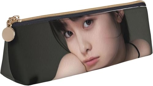 橋本環奈(1) レザー 三角ペンケース 鉛筆ケース ペンケース ツールペンケース 筆入れ ペンポーチ ペン箱 筆箱 文具収納 多機能 化粧ポーチ ウォッシュバッグ メガネケース 小物収納 学生用