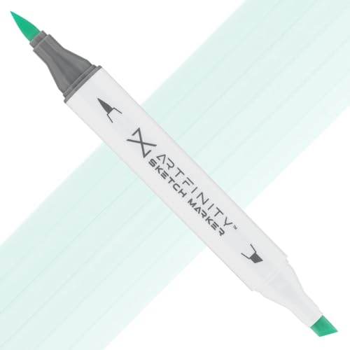 Artfinity Sketch Markers - Blue-Green BG3-2, Vibrant, Professional, Dye-Based Alcohol Markers for Artists, Drawing, Travel, & More
