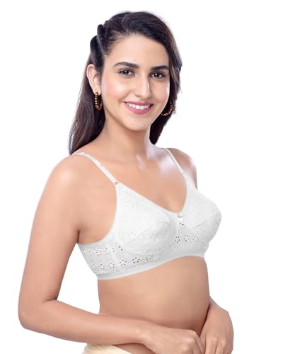 Image of Brida Italia Women's Cotton Minimizer Saree Bra | Full Coverage | Non-Padded, Wire-Free | Comfortable Daily
