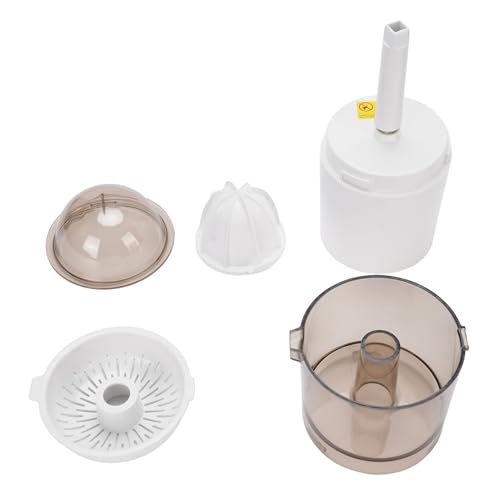 Máquina de Exprimidor de Naranja Eléctrica, Extractor de Jugo con USB, Exprimidor de Cítricos Compactos Recargables para Naranja, Limón, Pomelo, Motor Tranquilo, BPA sin BPA
