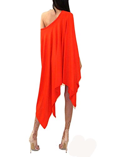 Image of Vivicastle Women's USA Loose Bat Wing Dolman Poncho Tunic Dress Top