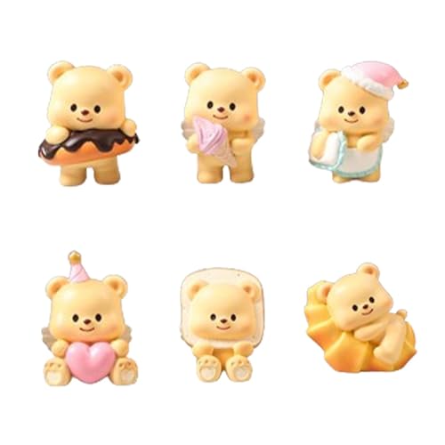 Image of Synthetic Resin LR Decor E-Shop 6Pcs Blinds Box Figures Unique Mini Figurines Set for Boys Girls Kids Adults, Multicolour