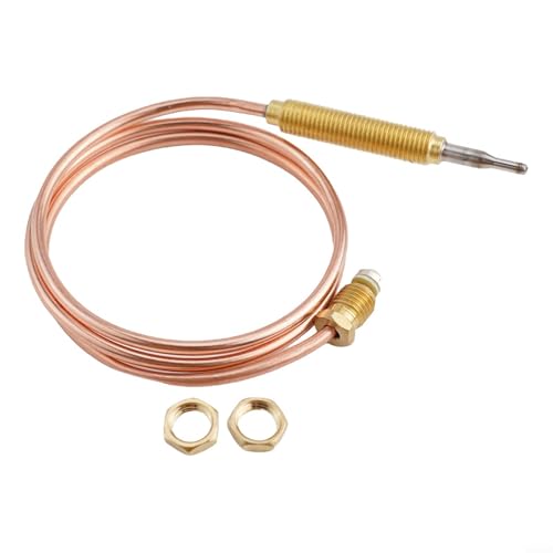 Sensor termopar M8 para detección precisa de temperatura en chimeneas de gas, estufas, hornos, parrillas de barbacoa y aparatos de calefacción (60 cm)
