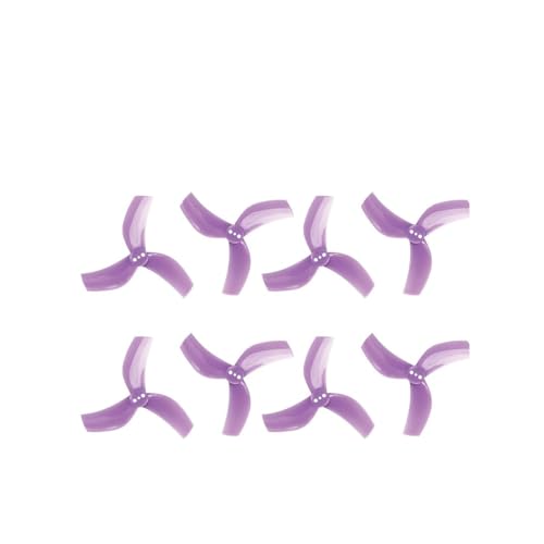 Hélices 3 pales 10x5x3 polycarbonate haute rigidité violettes D63 pour drone 6S FPV
